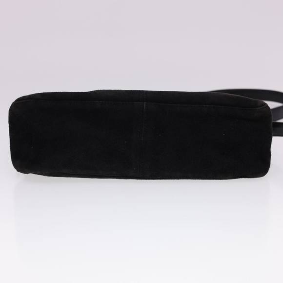 FENDI Mamma Baguette Shoulder Bag Suede Black Auth yk6548 - Picture 5 of 16